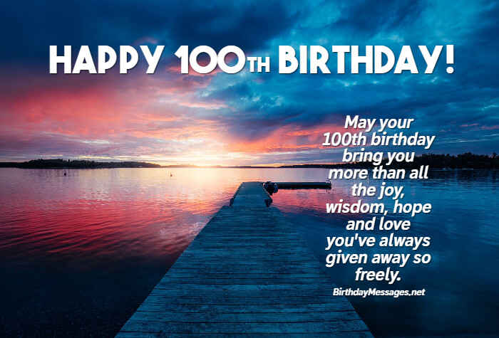 100th Birthday Wishes Quotes Birthday Messages For 100 Year Olds 2022 