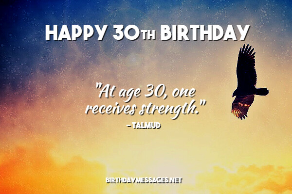 30th Birthday Wishes - Happy 30th Birthday Messages