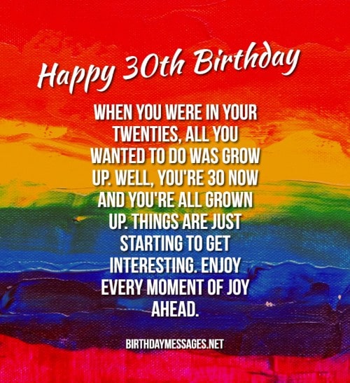 Unique Happy 30th Birthday Quotes And Wishes Top Happy Birthday Wishes ...