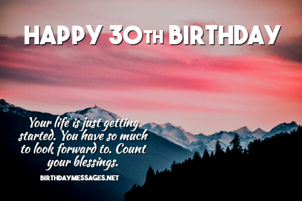30th Birthday Wishes & Quotes: Happy 30th Birthday Messages