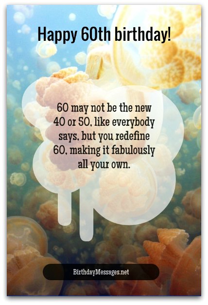 60th Birthday Wishes &amp; Quotes - Birthday Messages for 60 Year Olds