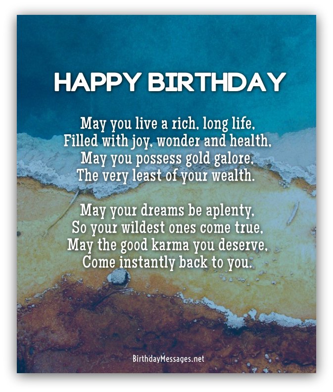 Cool Birthday Poems To Make Someone Special Feel The Cool