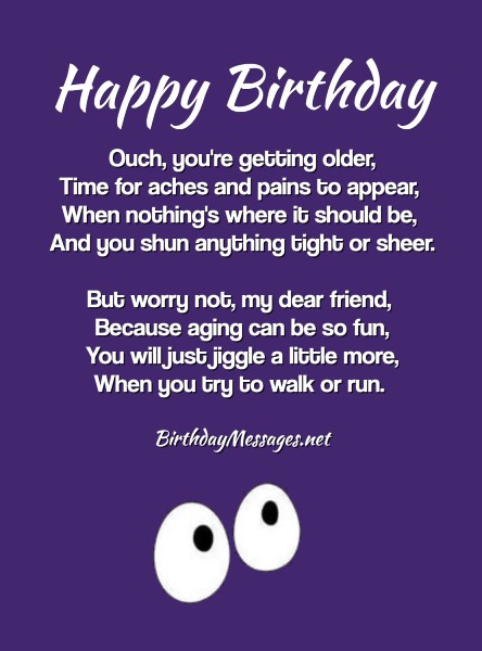 funny happy birthday poems for dad