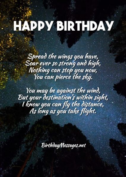 Inspirational Birthday Poems to Lift Up Someone Special