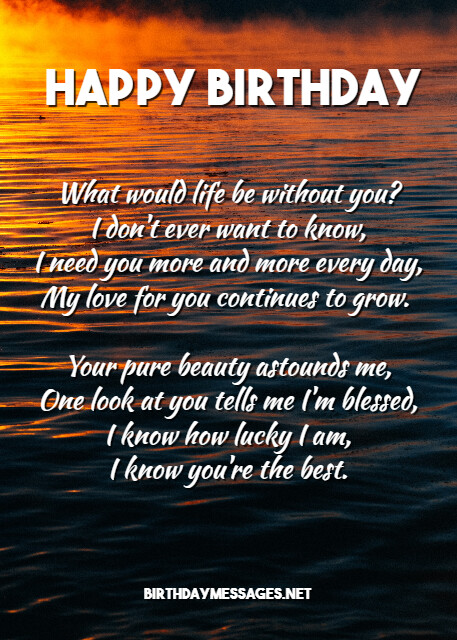 happy birthday poems for boyfriend