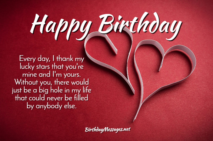 Romantic Birthday Wishes Quotes Loving Birthday Messages