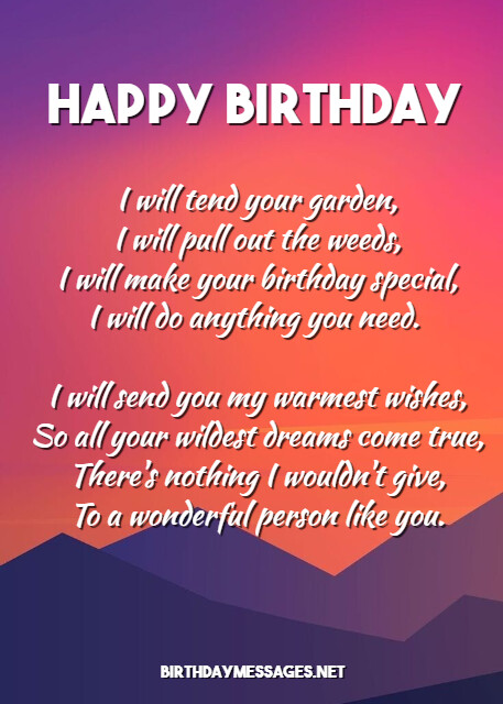 Sentimental Birthday Poems: Sentimental Birthday Messages