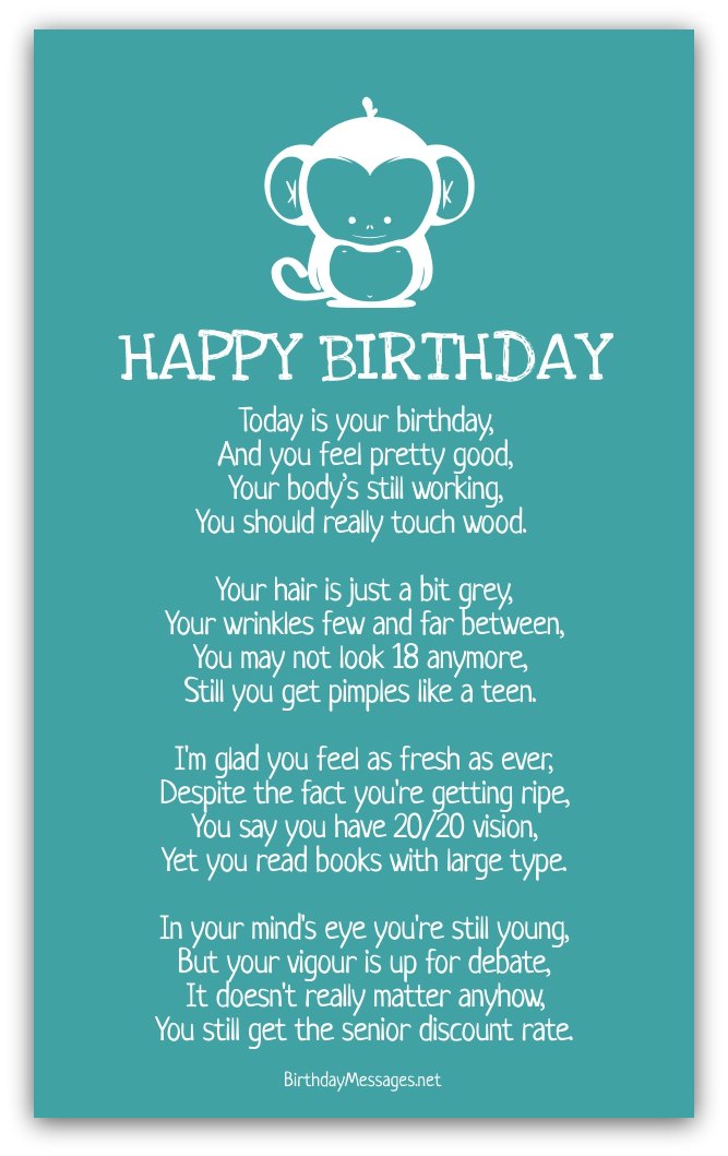 Happy Birthday Poems For Friends