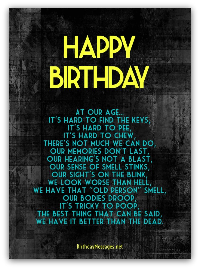 Funny Birthday Poems - Page 3