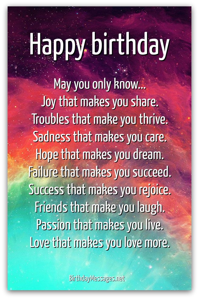 Inspirational Birthday Poems - Page 2