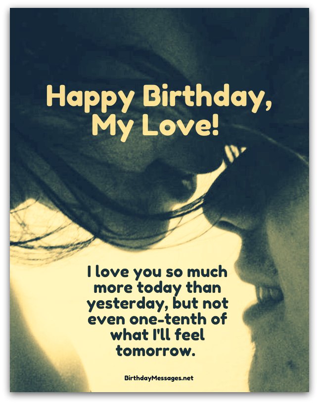 Romantic Birthday Wishes And Quotes Loving Birthday Messages